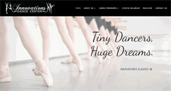 Desktop Screenshot of innovationsdancecenteryork.com