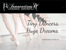 Tablet Screenshot of innovationsdancecenteryork.com